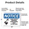 Signmission Food Safety Warning Wash Hands, 10 in W x Rectangle, Plastic OS-2PACK-NS-P-710-L-12840 - alternate 8